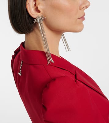 Sunflower embellished drop earrings | McQueen
