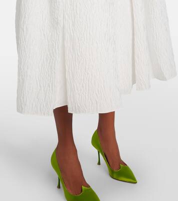 Bridal Aya cloqué midi dress | Roksanda