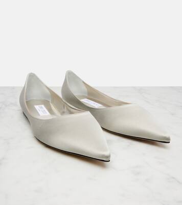 Love satin ballet flats | Jimmy Choo