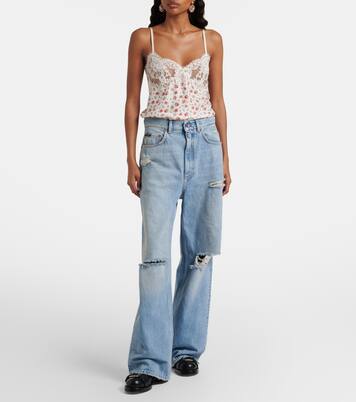Distressed wide-leg jeans | Dolce&Gabbana