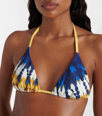 Martine printed bikini top | Alémais