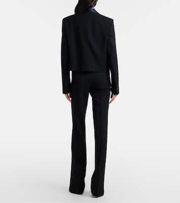 Silk-trimmed wool suit pants | Tom Ford