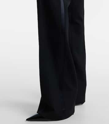 Silk-trimmed wool suit pants | Tom Ford