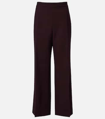 High-rise virgin wool wide-leg pants | Chloé