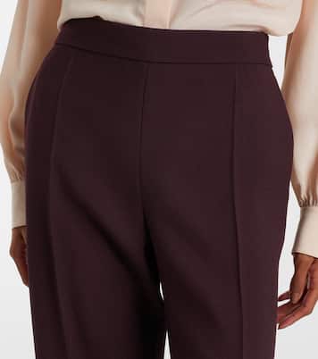 High-rise virgin wool wide-leg pants | Chloé