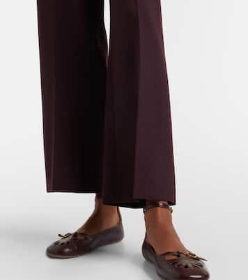 High-rise virgin wool wide-leg pants | Chloé