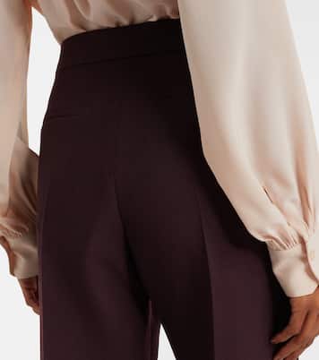 High-rise virgin wool wide-leg pants | Chloé