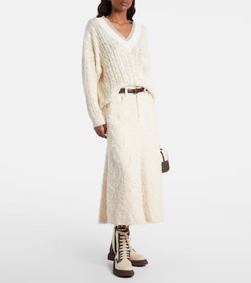 Schnürstiefel mit Leder | Brunello Cucinelli