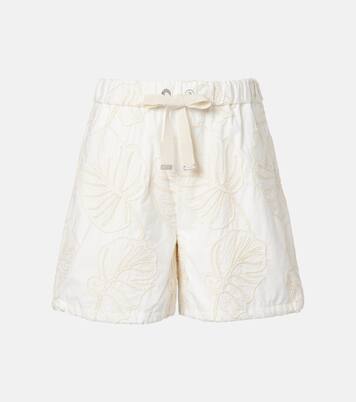 Bestickte Shorts aus Baumwolle | Moncler