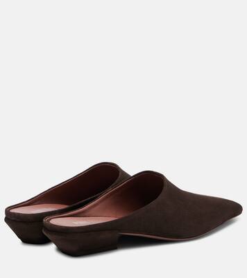 Mules Belle 25 in suede | Paris Texas
