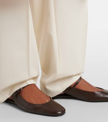 Leather Mary Jane flats | Toteme