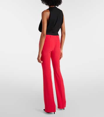 Flared-Hose aus Crêpe | McQueen