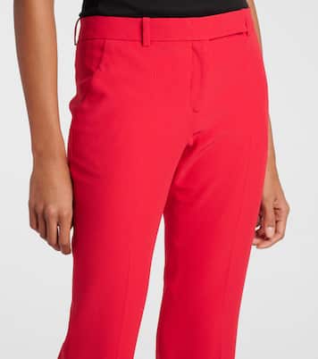 Flared-Hose aus Crêpe | McQueen
