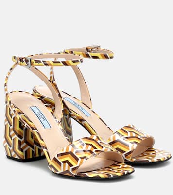 Sandali in pelle stampata | Prada