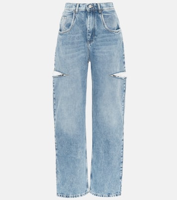 Cutout high-rise wide-leg jeans | Maison Margiela