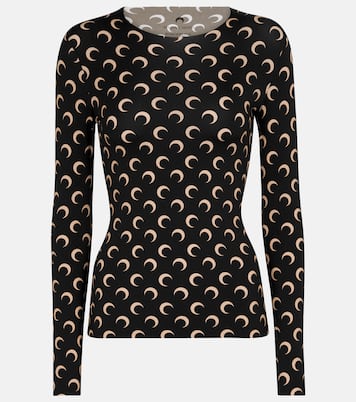Printed jersey top | Marine Serre