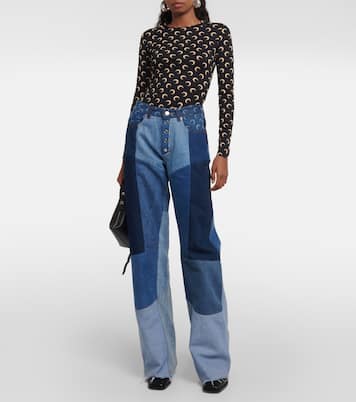 Printed jersey top | Marine Serre