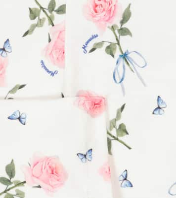 Bébé – Legging en coton mélangé à fleurs | Monnalisa