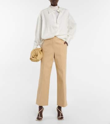 Valth high-rise cotton pants | Loro Piana