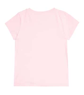 T-shirt in misto cotone con logo | Moschino Kids