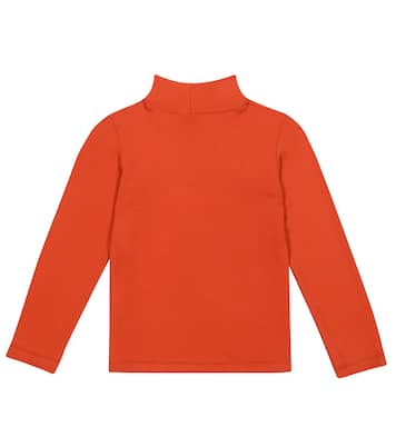 Embellished jersey mockneck top | Monnalisa