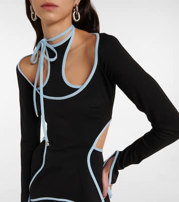 Greta cutout cotton-blend minidress | The Attico