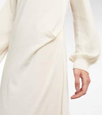 Robe midi Flavia en cachemire et soie | Petar Petrov