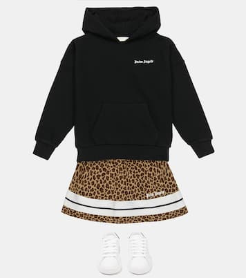 Sudadera con capucha de algodón con logo | Palm Angels Kids