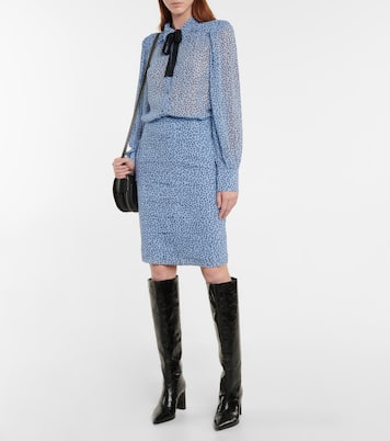 Transparent City Lights georgette miniskirt | Dorothee Schumacher