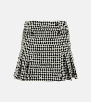 Sequined houndstooth tweed miniskirt | Rotate