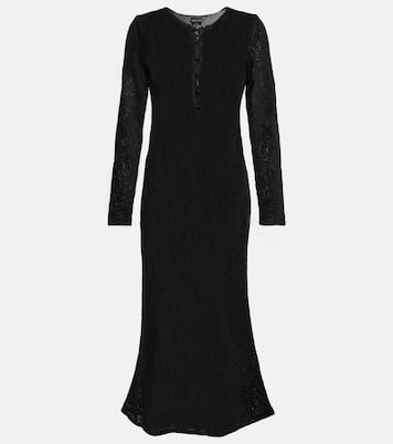 Metallic knitted maxi dress | Tom Ford