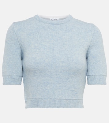 Pullover cropped in lana | Alaïa