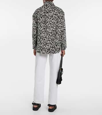Odelino leopard-print virgin wool jacket | Isabel Marant