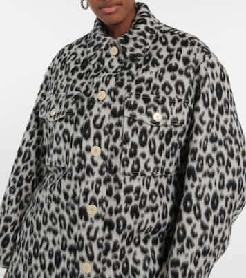 Odelino leopard-print virgin wool jacket | Isabel Marant