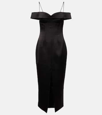 Robe midi en satin | Rasario