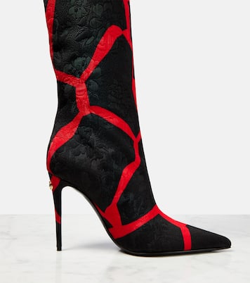 Botas altas en jacquard estampadas | Dolce&Gabbana
