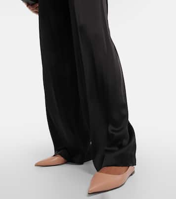 Padlock leather slingback flats | Tom Ford