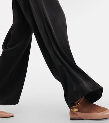 Padlock leather slingback flats | Tom Ford