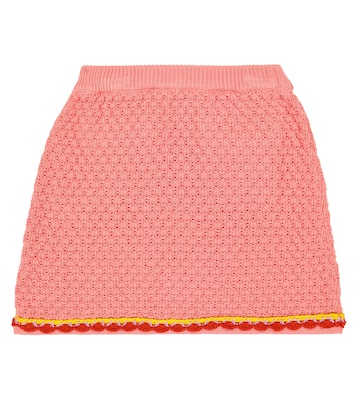 Minigonna in cotone con ricamo | Moschino Kids