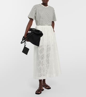 Gonna midi in cotone con occhiello | Toteme