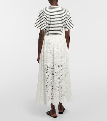 Gonna midi in cotone con occhiello | Toteme