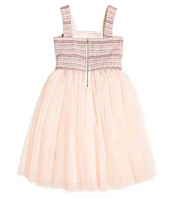 Kleid aus einem Baumwollgemisch | Balmain Kids