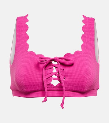Top bikini con orlo a smerlo | Marysia