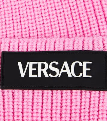 Berretto in lana con logo | Versace Kids