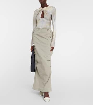 Criss-cross jersey bodysuit | Coperni