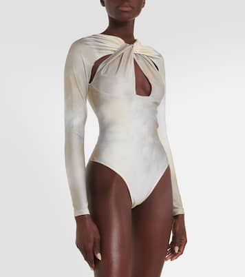 Criss-cross jersey bodysuit | Coperni
