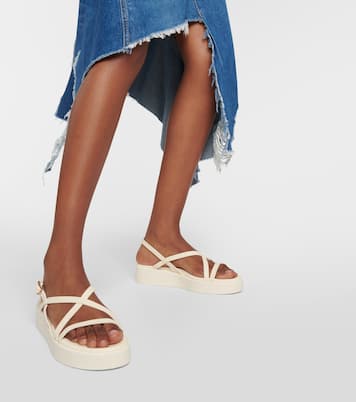 Silia leather platform sandals | Ancient Greek Sandals