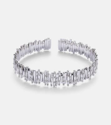 Bracelet Classic en or blanc 18 ct et diamants | Suzanne Kalan