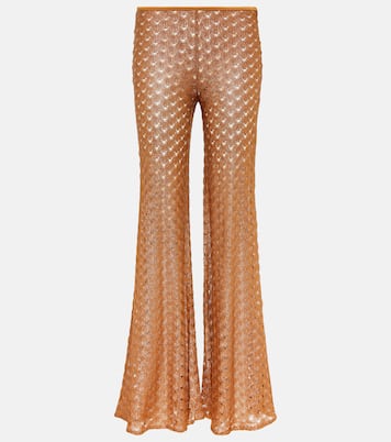 Weite Low-Rise-Hose aus Häkelstrick | Missoni Mare