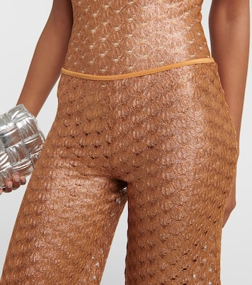Weite Low-Rise-Hose aus Häkelstrick | Missoni Mare